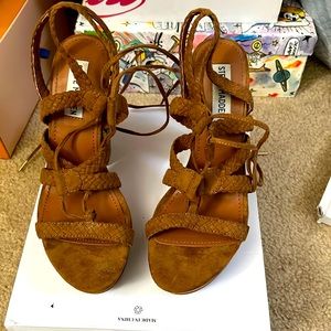 Steve Madden Suede Lace Up Heels